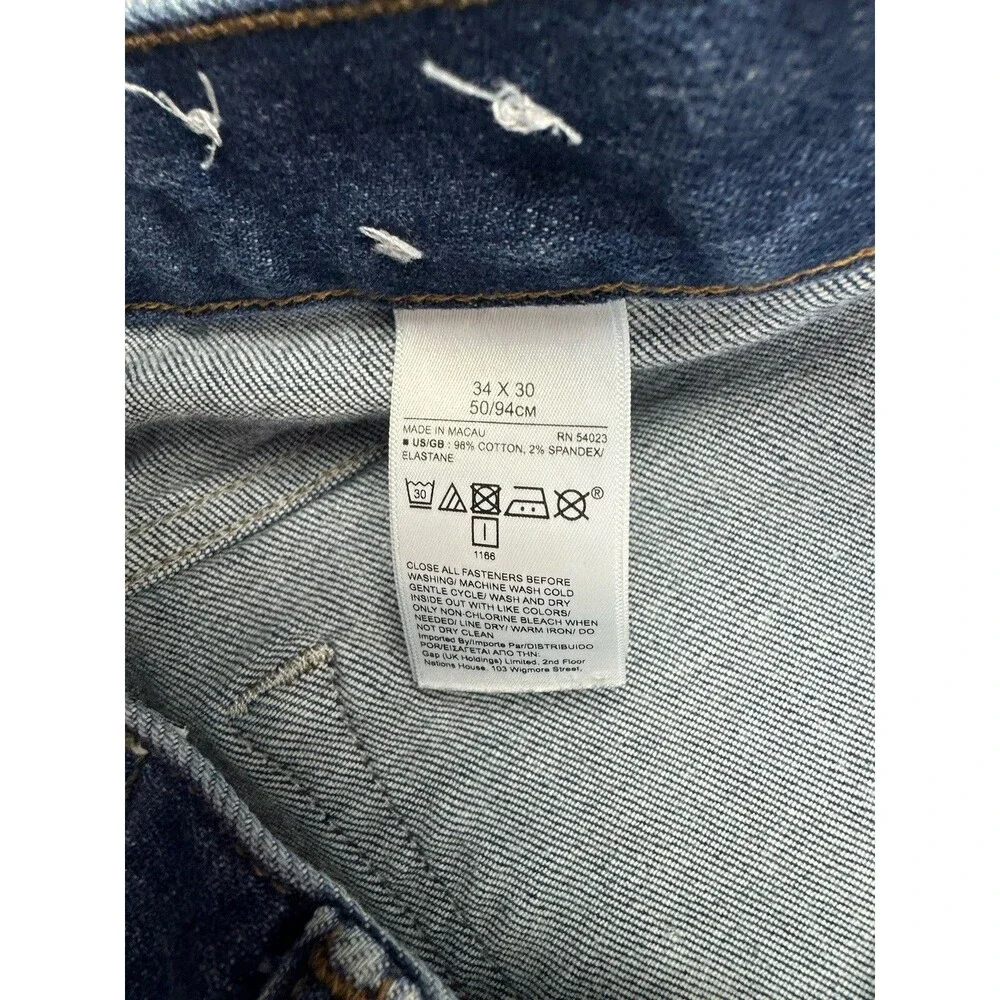 Banana Republic Size 34x30 Mens Jeans Straight Fit (Actual Inseam 28.5)